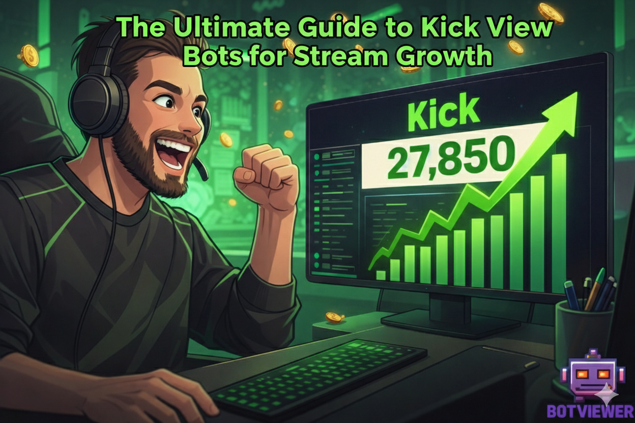 how to grow views on kick using kick view bot
